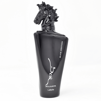 Maahir Black Edition 100ml (3.4 oz) EDP Spray by Lattafa