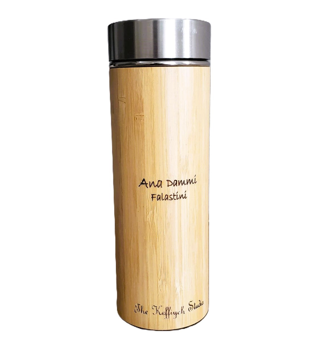 Bamboo Water Bottle with Laser Engraving